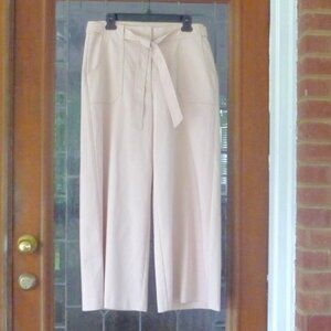 CALVIN KLEIN WIDE LEG ANKLE TROUSERS SIZE 10